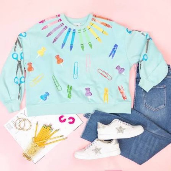 QOS Teacher Supplies Sweatshirt - Picture 7 of 7